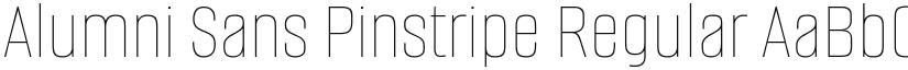 Alumni Sans Pinstripe Regular font
