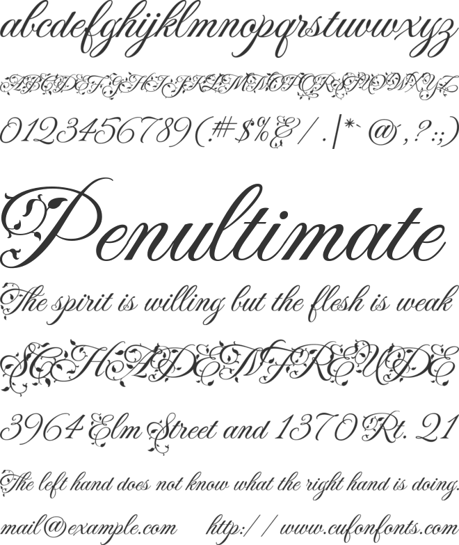 Fleur De Leah font preview