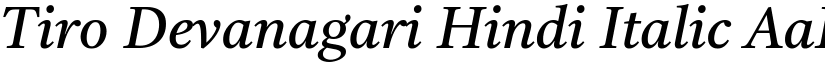 Tiro Devanagari Hindi Italic font