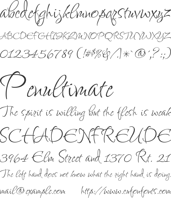 Fuggles font preview