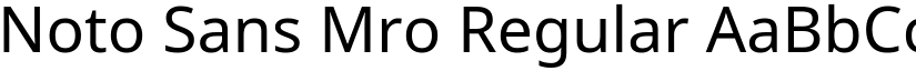 Noto Sans Mro Regular font