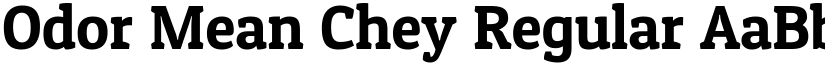 Odor Mean Chey Regular font