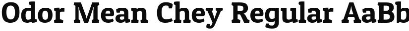 Odor Mean Chey font download