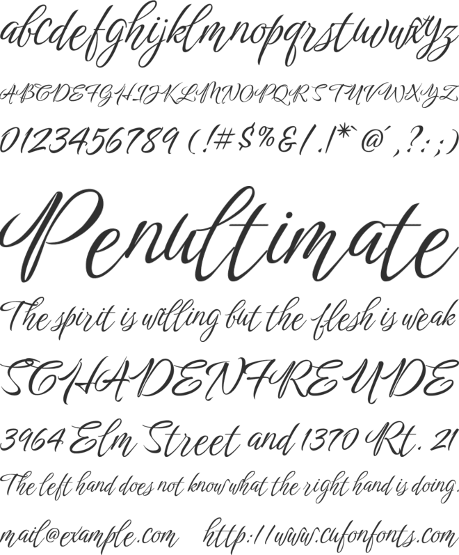 Birthstone Bounce font preview