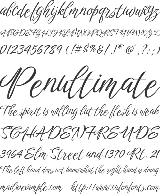 Birthstone Bounce font preview