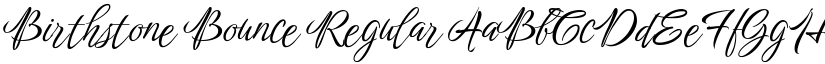 Birthstone Bounce Regular font