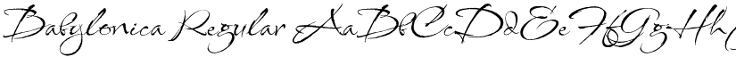 Babylonica Regular font