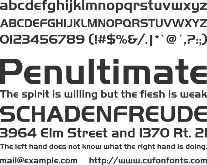 HandelGotDBol font preview