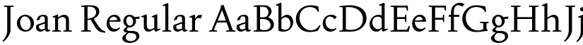 Joan Regular font