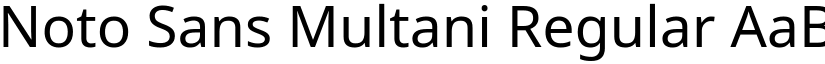 Noto Sans Multani Regular font