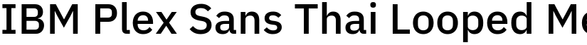 IBM Plex Sans Thai Looped Medium font