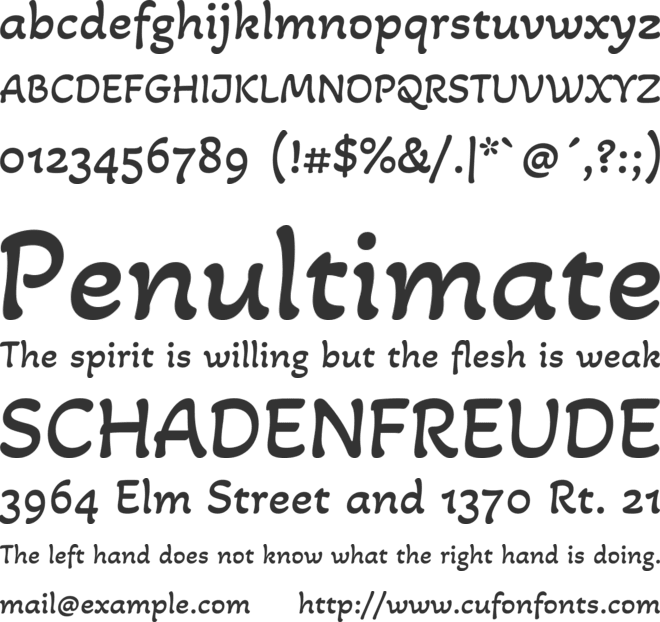 Akaya Telivigala font preview