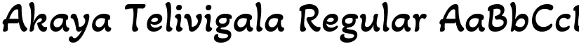 Akaya Telivigala Regular font