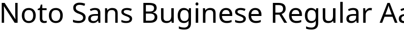 Noto Sans Buginese Regular font