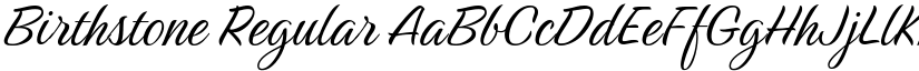 Birthstone Regular font
