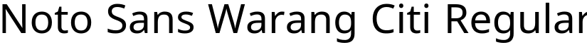 Noto Sans Warang Citi Regular font