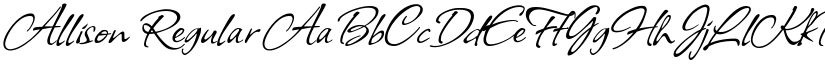 Allison Regular font