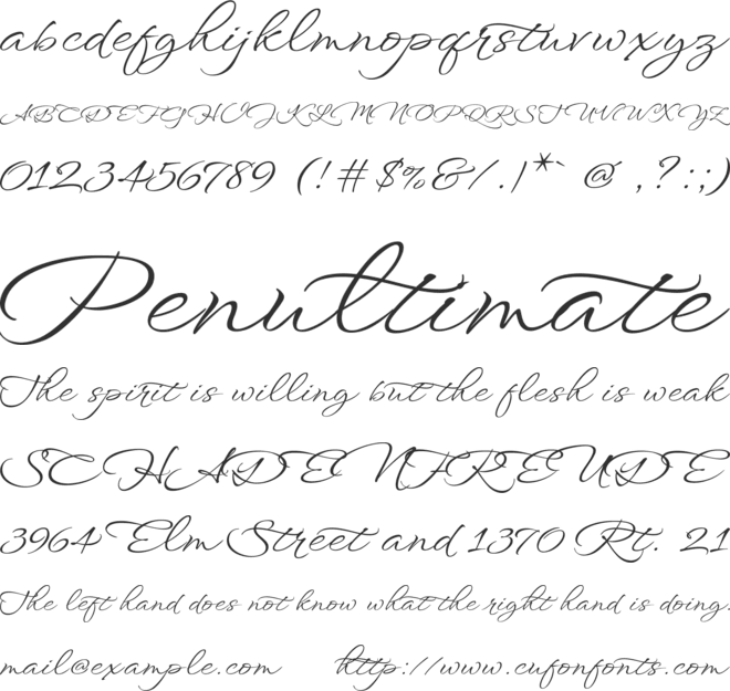 WindSong font preview