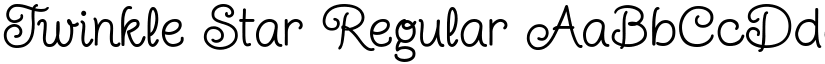 Twinkle Star Regular font