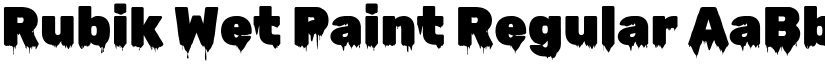Rubik Wet Paint Regular font