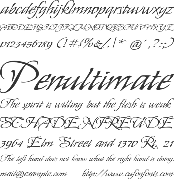 My Soul font preview