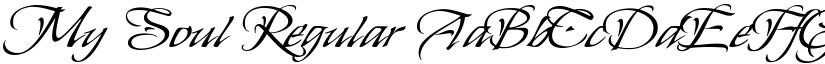 My Soul Regular font