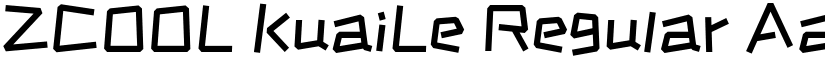 ZCOOL KuaiLe Regular font