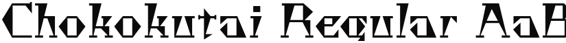 Chokokutai Regular font