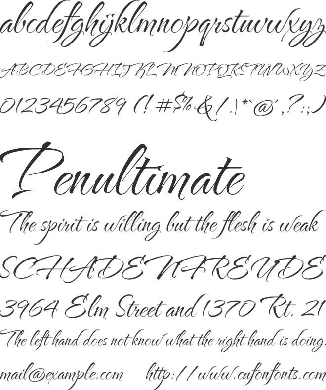 The Nautigal font preview