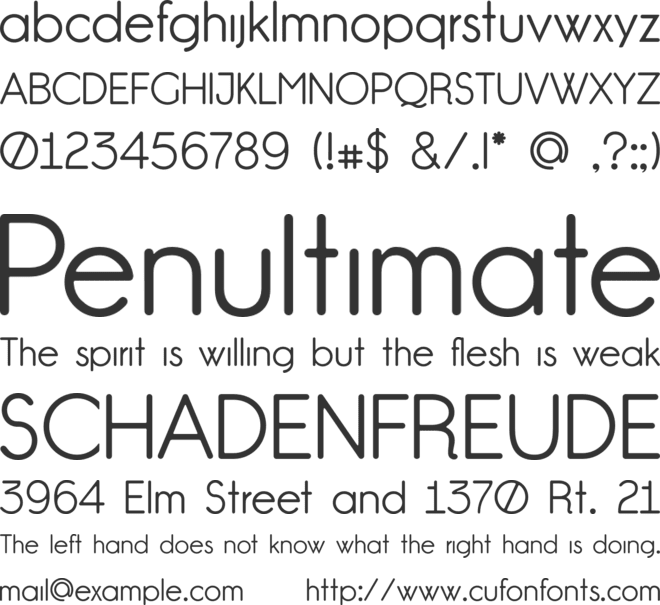 GardensC font preview