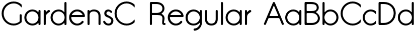 GardensC Regular font