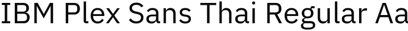 IBM Plex Sans Thai font download