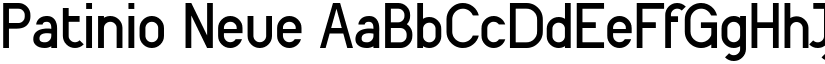 Patinio Neue font