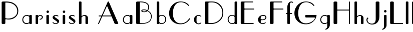 Parisish font