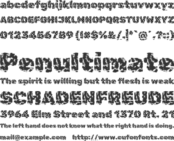 Rubik Storm font preview