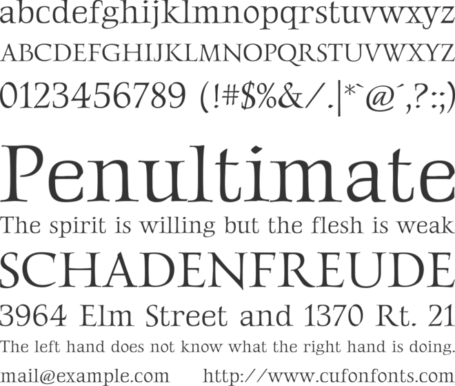 Gideon Roman font preview