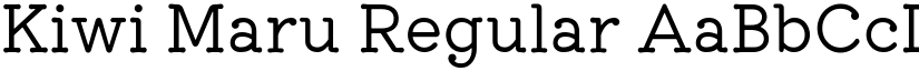 Kiwi Maru Regular font
