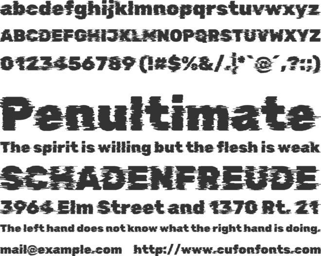 Rubik Glitch font preview