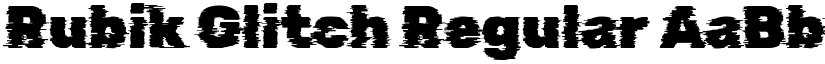 Rubik Glitch Regular font
