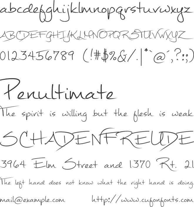 Mathilde font preview