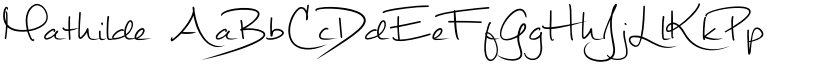 Mathilde font