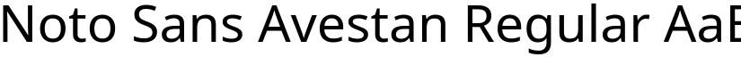 Noto Sans Avestan Regular font