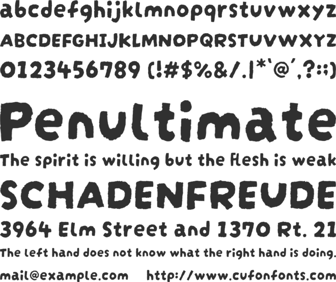 Darumadrop One font preview