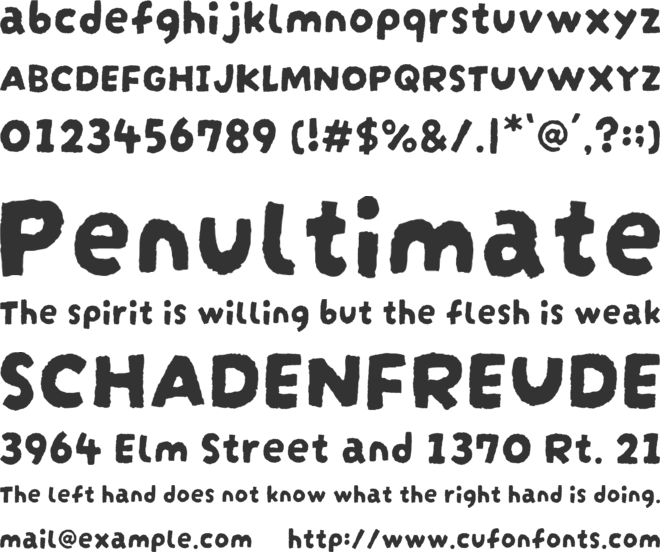 Darumadrop One font preview