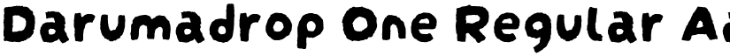 Darumadrop One Regular font