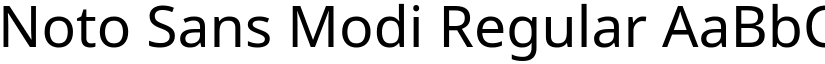 Noto Sans Modi Regular font