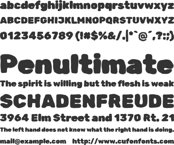 Rubik Spray Paint font preview