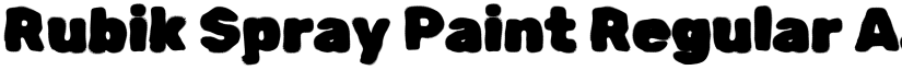 Rubik Spray Paint Regular font