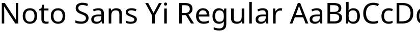 Noto Sans Yi Regular font