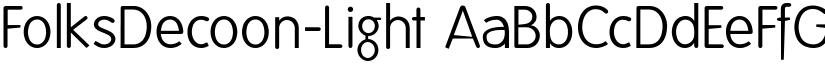 FolksDecoon-Light font